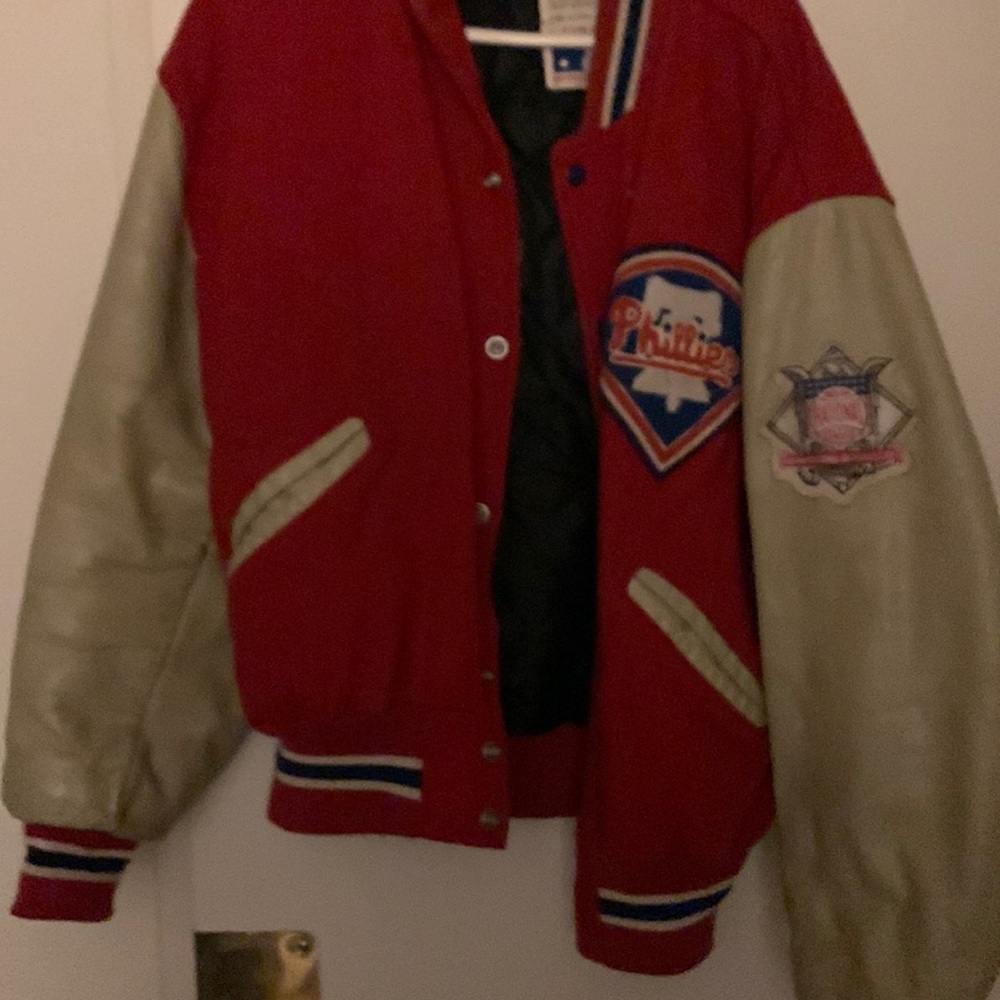 Red jacket, well worn by Richie Ashburn